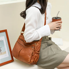 Women's Soft Crossbody Messenger Bags PU Leather Handbags
