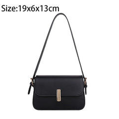 Women's PU Leather Shoulder Bag Square Casual Handbag