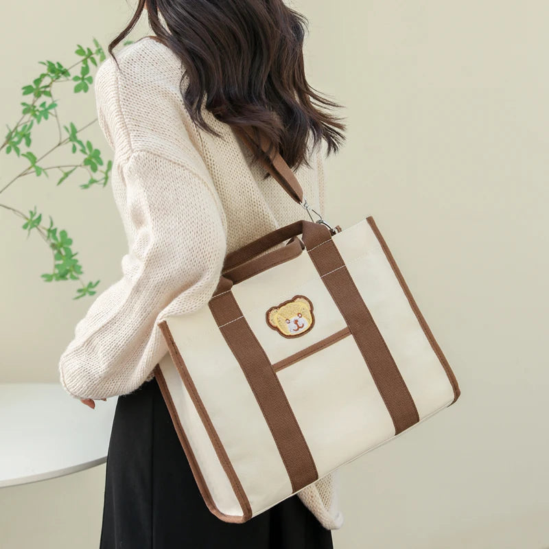Canvas Crossbody Bags for Women Large Capacity Travel Shoulder Bag