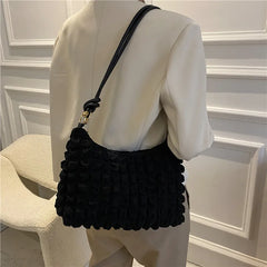 Women's Large Capacity Plaid Shoulder Underarm Bag