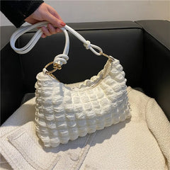 Women's Large Capacity Plaid Shoulder Underarm Bag