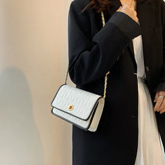 Small Square Shoulder Crossbody Bag Chain Winter Style