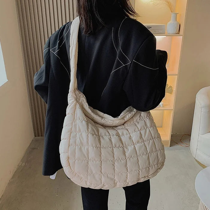 Women's Large Capacity Rhombus Hobo Shoulder Bag