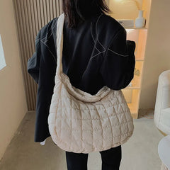 Women's Large Capacity Rhombus Hobo Shoulder Bag