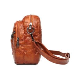 Women's Crossbody Bag High PU Leather Shoulder Zipper Messenger Casual