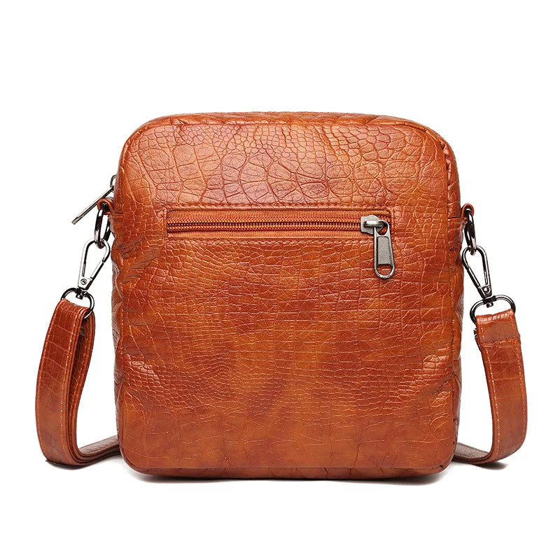 Women's Crossbody Bag High PU Leather Shoulder Zipper Messenger Casual
