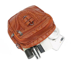Women's Crossbody Bag High PU Leather Shoulder Zipper Messenger Casual