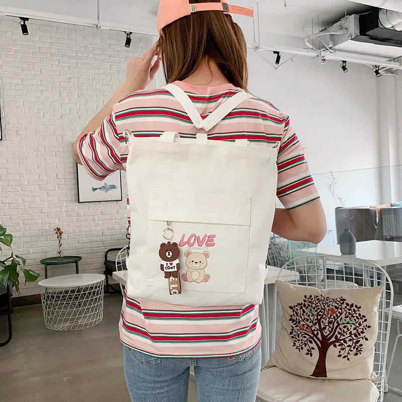 Canvas Shoulder Bag Tote Shopper Handbag Women Crossbody Bolsas