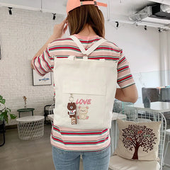 Canvas Shoulder Bag Tote Shopper Handbag Women Crossbody Bolsas