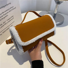 Women's Plush Winter Crossbody Camera Bag
