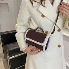 Women's Plush Winter Crossbody Camera Bag