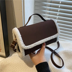 Women's Plush Winter Crossbody Camera Bag