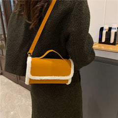 Women's Plush Winter Crossbody Camera Bag
