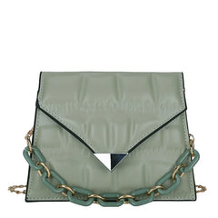 Small Square Crossbody Bag Chain Western Style for Women