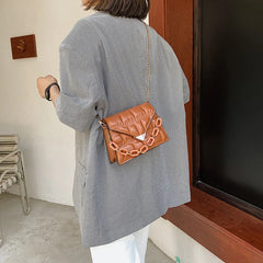 Small Square Crossbody Bag Chain Western Style for Women