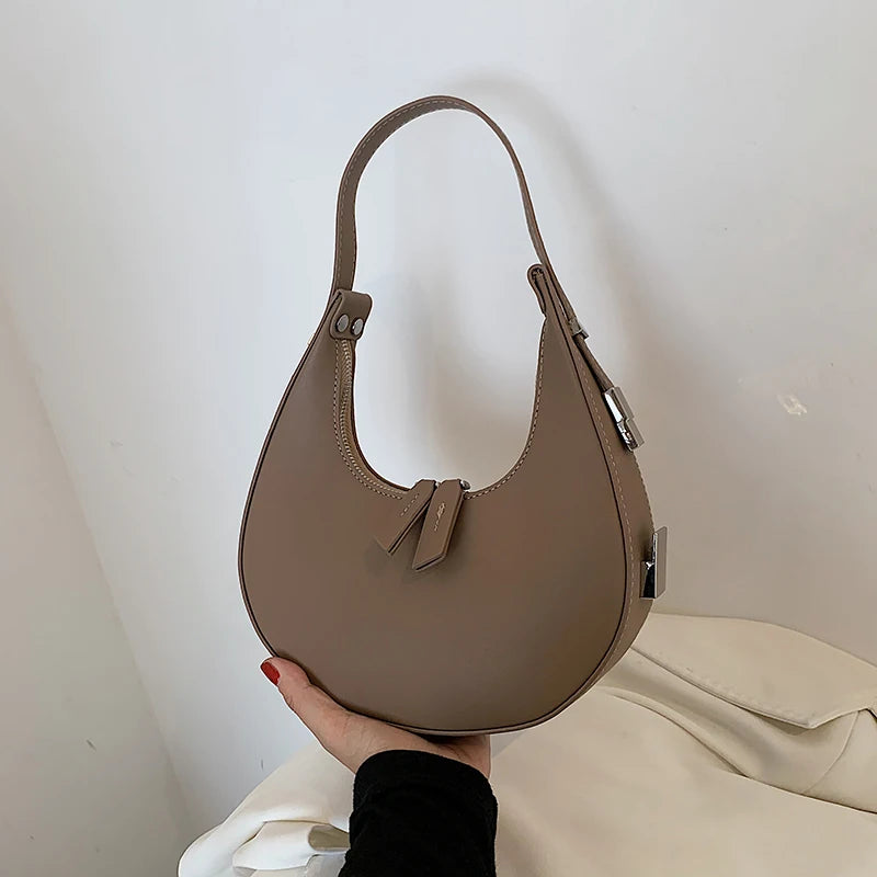 Women's Crescent Saddle Bag Summer Fashion Shoulder Underarm Bag