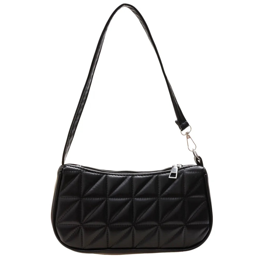 Women's Geometric Handbag Underarm Shoulder Bag Retro Shopping Clutch Purse
