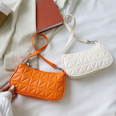 Women's Geometric Handbag Underarm Shoulder Bag Retro Shopping Clutch Purse