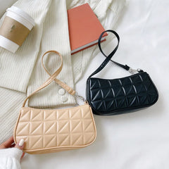 Women's Geometric Handbag Underarm Shoulder Bag Retro Shopping Clutch Purse