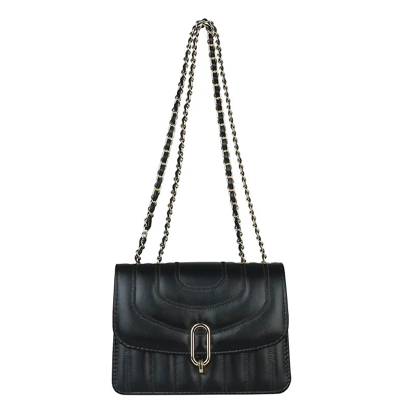 Women's Pleated Small Square Bags Crossbody Shoulder Casual