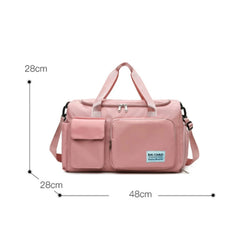 Women's Letter Patchwork Sports Bag Large Capacity Shoulder Crossbody