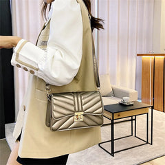 Women's Soft Leather Chain Shoulder Bag for Autumn