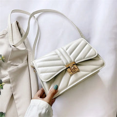 Women's Soft Leather Chain Shoulder Bag for Autumn