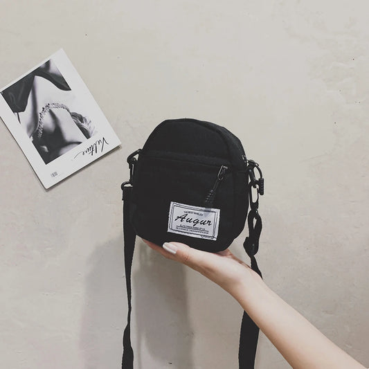 Canvas Patchwork Crossbody Bag Mini Handbag