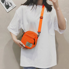 Women's Canvas Patchwork Crossbody Shoulder Messenger Bag