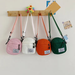 Women's Canvas Patchwork Crossbody Shoulder Messenger Bag