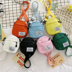 Women's Canvas Patchwork Crossbody Shoulder Messenger Bag