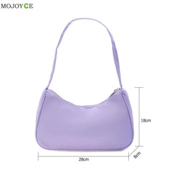 Women's Nylon Armpit Shoulder Bag Casual Small Purse Handbags