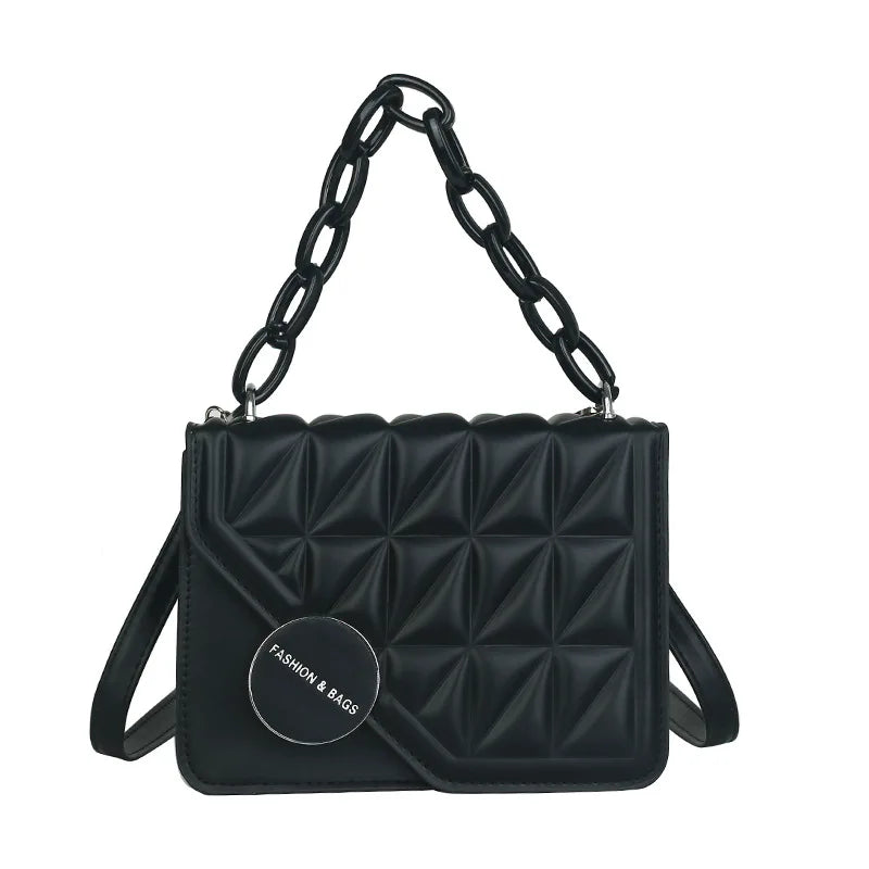 Acrylic Small Square Shoulder Bag Fresh Western Style