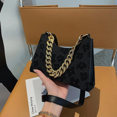 Women's Jacquard Chain Shoulder Bag Portable Spring Summer Bags
