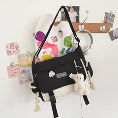 Harajuku Handbags for Women Large Capacity Student Hit Ladies Messenger Tote