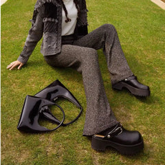 Women's Small Handbag Zipper Shoulder Bag PU Leather Lady Underarm Bag