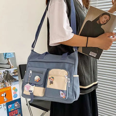 Women's Large Capacity Messenger Bag, Shoulder Crossbody Tote School Bags