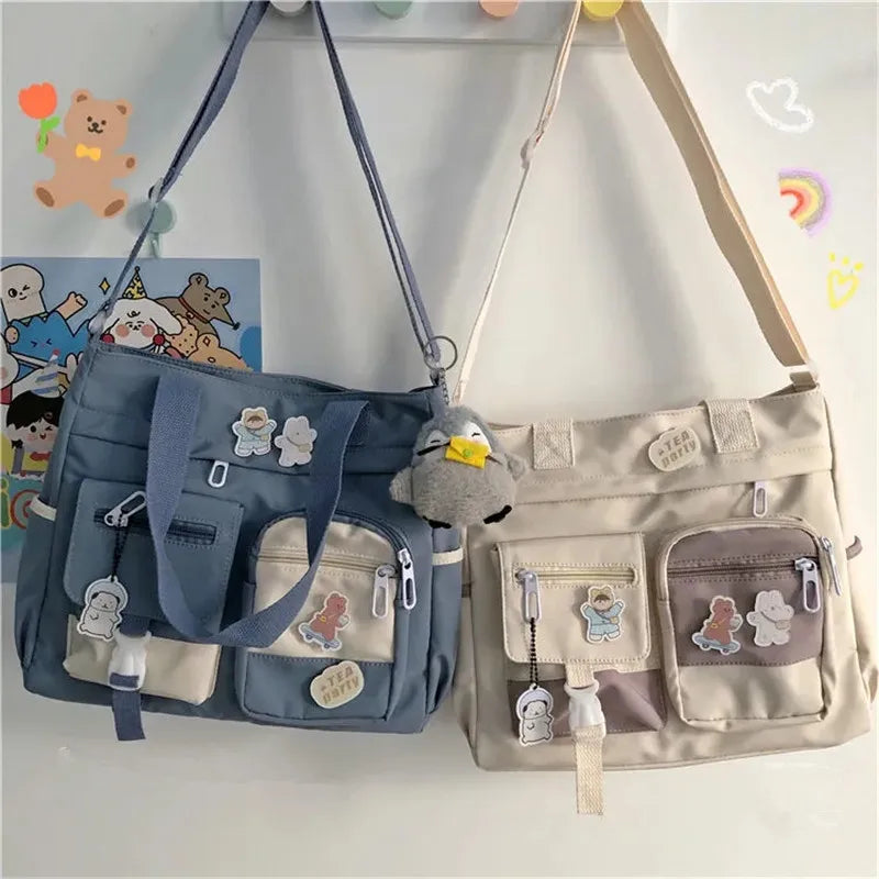 Women's Large Capacity Messenger Bag, Shoulder Crossbody Tote School Bags