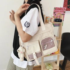 Women's Large Capacity Messenger Bag, Shoulder Crossbody Tote School Bags
