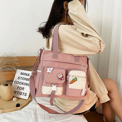 Women's Large Capacity Messenger Bag, Shoulder Crossbody Tote School Bags