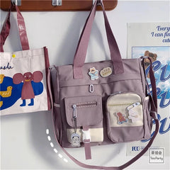 Women's Large Capacity Messenger Bag, Shoulder Crossbody Tote School Bags
