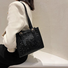 Women's Large Capacity Shoulder Tote Bag for Commuter, Autumn Simplicity Style