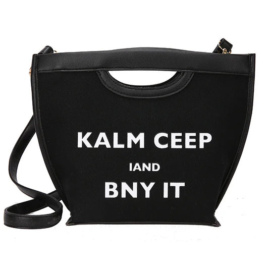Canvas Shoulder Bag Casual Ladies Bucket Bag Large Capacity Handbag