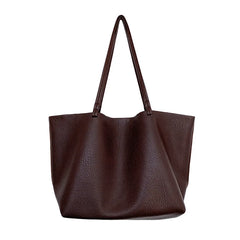 Women's Large Capacity Shoulder Bags PU Leather Handbags Retro Tote Bags