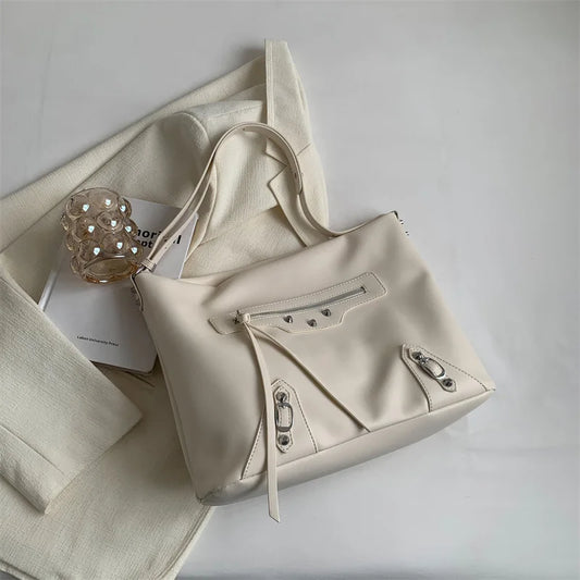 Large Capacity Leather Handbags For Women Single Shoulder Crossbody Bags