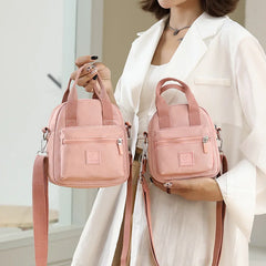 Macaron Nylon Shoulder Bag Classic Handbag Outdoor Travel Crossbody Bag