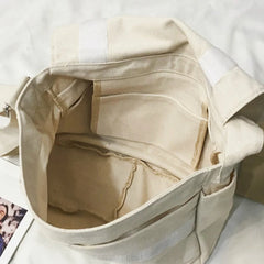 Women's Messenger Backpack Large Capacity College Student Tote Bags