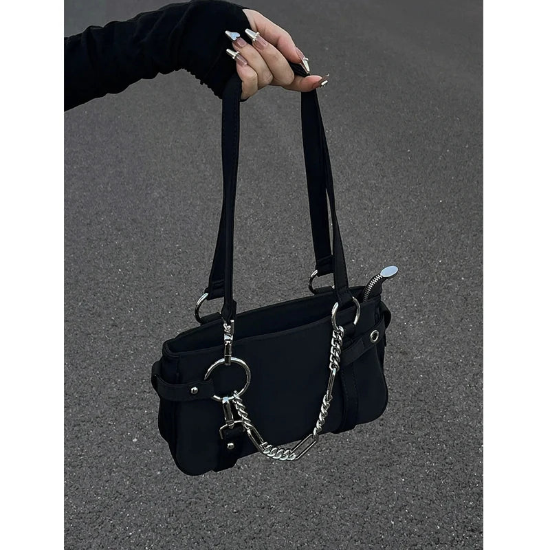 Women's High-end Chain Bag Motorcycle Shoulder Handbag
