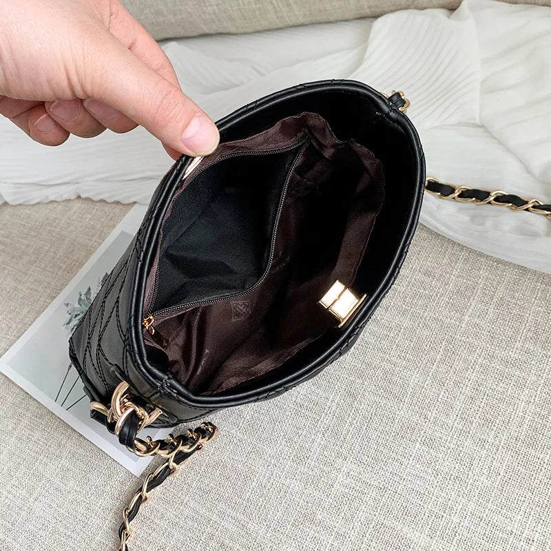 Women's Diamond Shoulder Messenger Bag