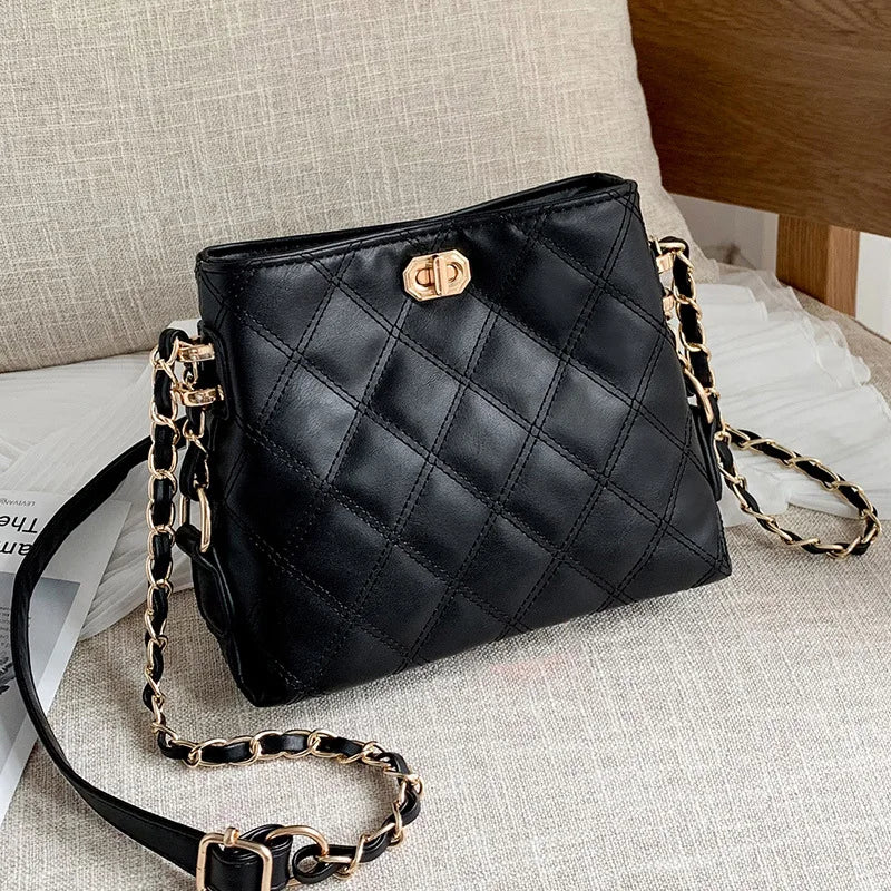 Women's Diamond Shoulder Messenger Bag